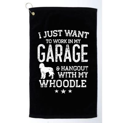 Whoodle Dad Car Garage Hangout Gift Platinum Collection Golf Towel