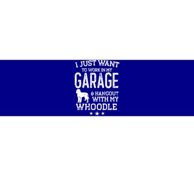 Whoodle Dad Car Garage Hangout Gift Bumper Sticker