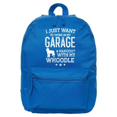 Whoodle Dad Car Garage Hangout Gift 16 in Basic Backpack