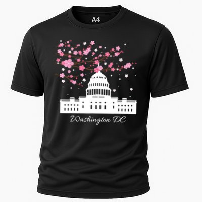 Washington DC Capitol Building Cherry Blossoms TShirt Performance Shirt