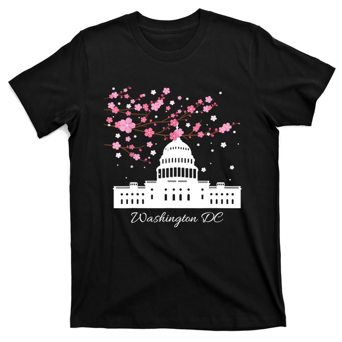 Washington DC Capitol Building Cherry Blossoms TShirt T-Shirt