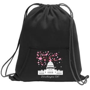 Washington DC Capitol Building Cherry Blossoms TShirt Sweatshirt Cinch Pack Bag