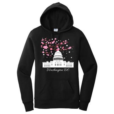 Washington DC Capitol Building Cherry Blossoms TShirt Women's Pullover Hoodie