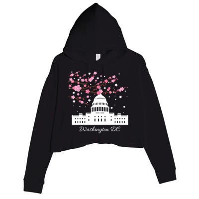 Washington DC Capitol Building Cherry Blossoms TShirt Crop Fleece Hoodie