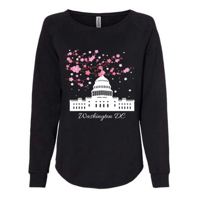 Washington DC Capitol Building Cherry Blossoms TShirt Womens California Wash Sweatshirt