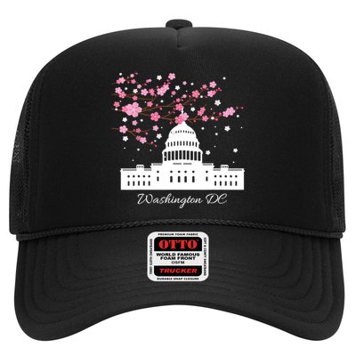 Washington DC Capitol Building Cherry Blossoms TShirt Trucker Hat