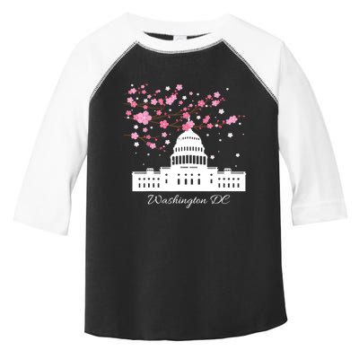 Washington DC Capitol Building Cherry Blossoms TShirt Toddler Fine Jersey T-Shirt