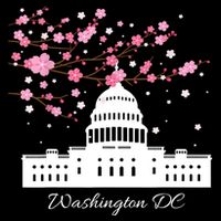 Washington DC Capitol Building Cherry Blossoms TShirt Tank Top