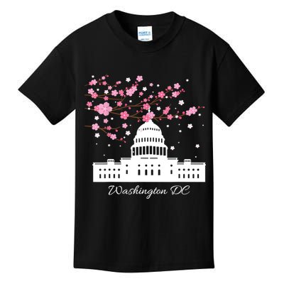 Washington DC Capitol Building Cherry Blossoms TShirt Kids T-Shirt