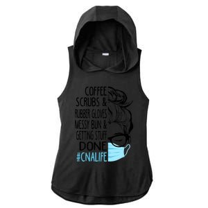 Wo Dy Coffee Scrubs And Rubber Gloves Messy Bun Cna Gift Ladies PosiCharge Tri-Blend Wicking Draft Hoodie Tank