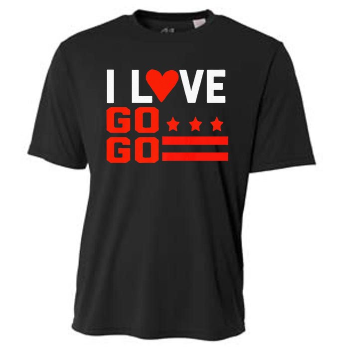 Washington D C I Love Go Go Music Gift For Kids And Adults Cooling Performance Crew T-Shirt