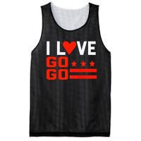 Washington D C I Love Go Go Music Gift For Kids And Adults Mesh Reversible Basketball Jersey Tank