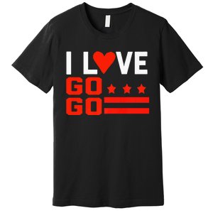 Washington D C I Love Go Go Music Gift For Kids And Adults Premium T-Shirt