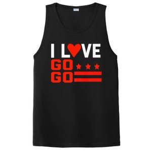 Washington D C I Love Go Go Music Gift For Kids And Adults PosiCharge Competitor Tank