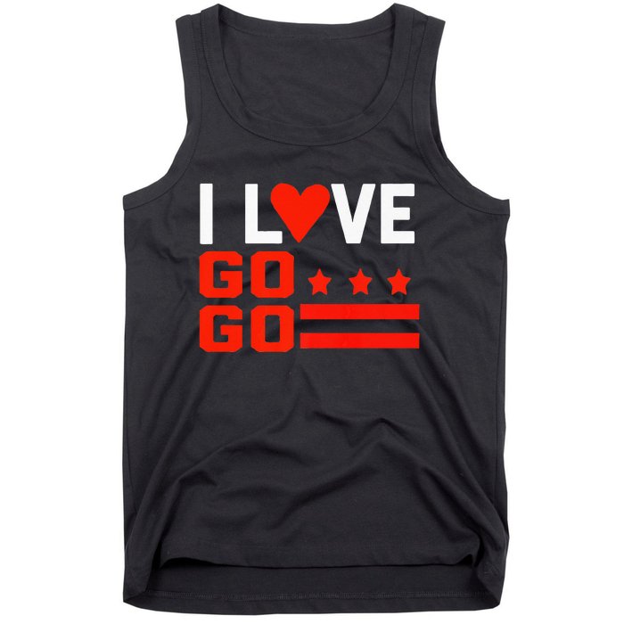 Washington D C I Love Go Go Music Gift For Kids And Adults Tank Top