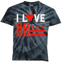 Washington D C I Love Go Go Music Gift For Kids And Adults Kids Tie-Dye T-Shirt