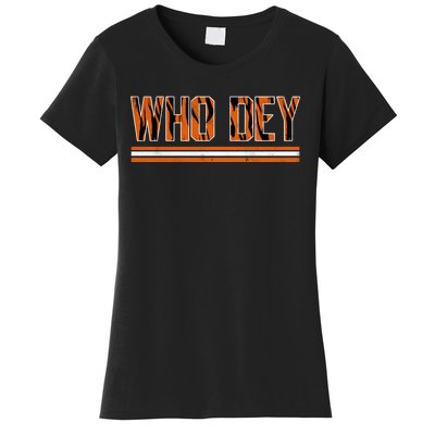 Who Dey Cincinnati Cincy Fan Women's T-Shirt