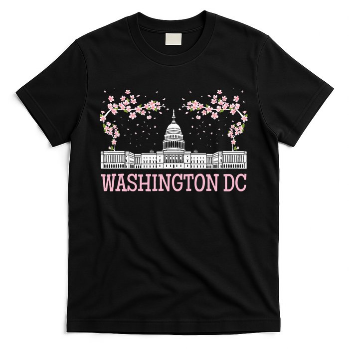 Washington DC Cherry Blossom Monument T-Shirt