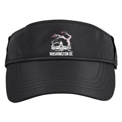Washington Dc Cherry Blossom Capitol Hill Usa Souvenir Adult Drive Performance Visor