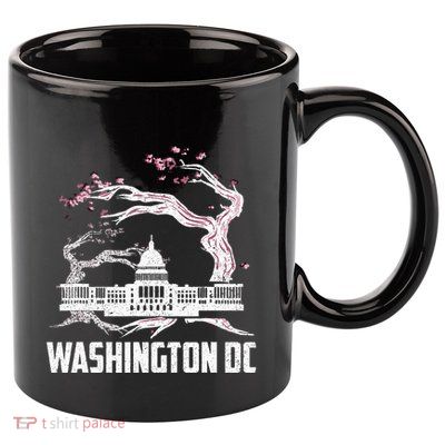Washington Dc Cherry Blossom Capitol Hill Usa Souvenir 11oz C Handle Ceramic Mug