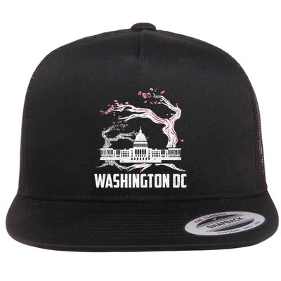 Washington Dc Cherry Blossom Capitol Hill Usa Souvenir Flatbill Hat