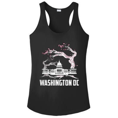 Washington Dc Cherry Blossom Capitol Hill Usa Souvenir Ladies PosiCharge Competitor Racerback Tank