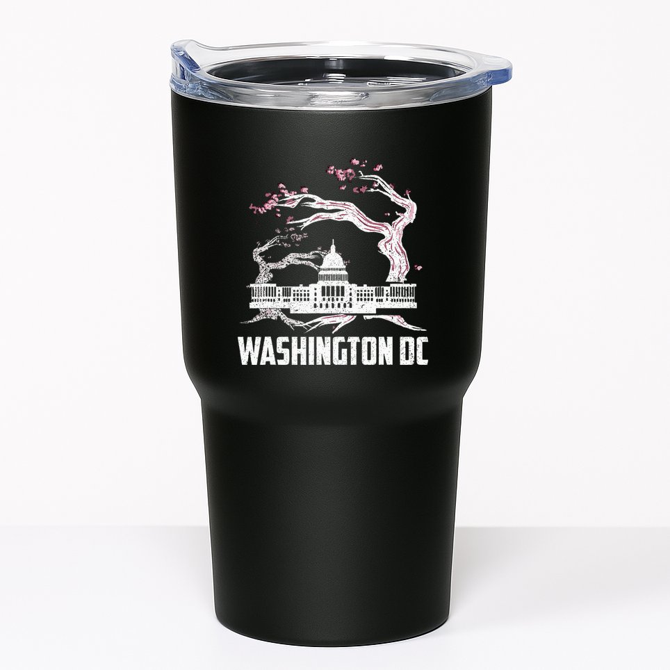 Washington Dc Cherry Blossom Capitol Hill Usa Souvenir Tumbler