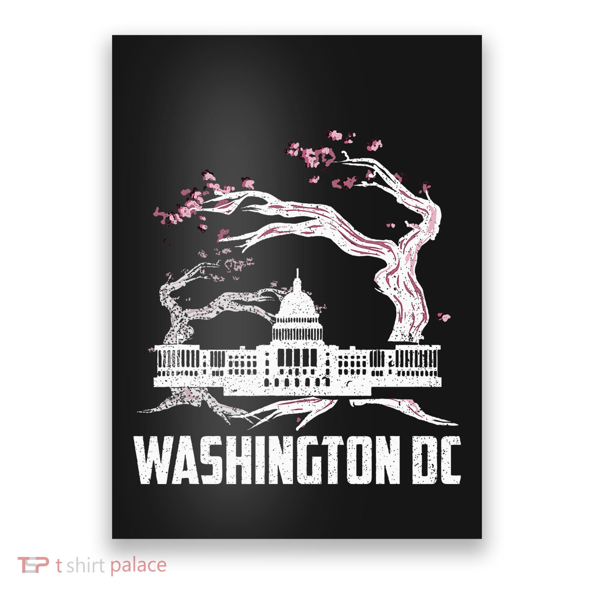 Washington Dc Cherry Blossom Capitol Hill Usa Souvenir Poster