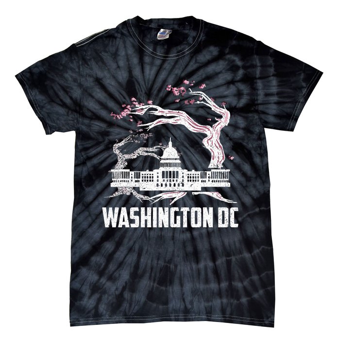 Washington Dc Cherry Blossom Capitol Hill Usa Souvenir Tie-Dye T-Shirt