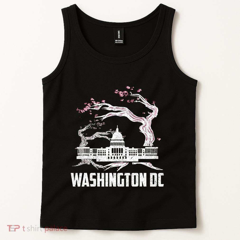 Washington Dc Cherry Blossom Capitol Hill Usa Souvenir Tank Top