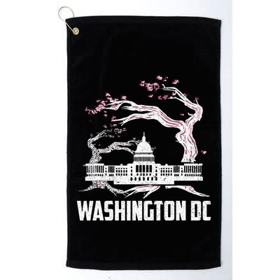 Washington Dc Cherry Blossom Capitol Hill Usa Souvenir Golf Towel