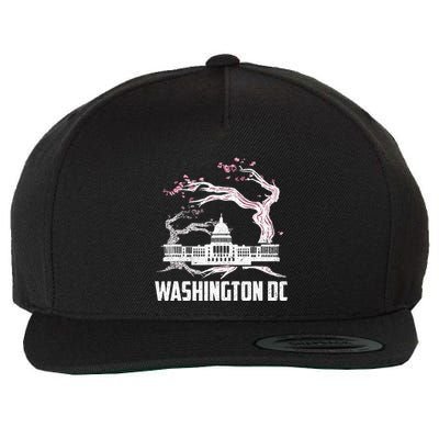 Washington Dc Cherry Blossom Capitol Hill Usa Souvenir Wool Snapback Cap