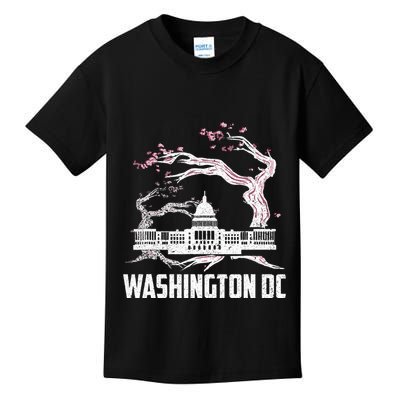 Washington Dc Cherry Blossom Capitol Hill Usa Souvenir Kids T-Shirt