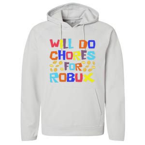 Will Do Chores For Robux Performance Fleece Hoodie