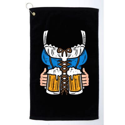 Womens Drindl Costume German Bavarian Oktoberfest Festival Women Platinum Collection Golf Towel