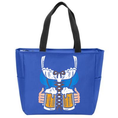 Womens Drindl Costume German Bavarian Oktoberfest Festival Women Zip Tote Bag