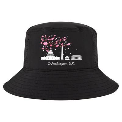 Washington DC Cherry Blossoms Monuments Memorials TShirt Cool Comfort Performance Bucket Hat