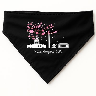 Washington DC Cherry Blossoms Monuments Memorials TShirt USA-Made Doggie Bandana