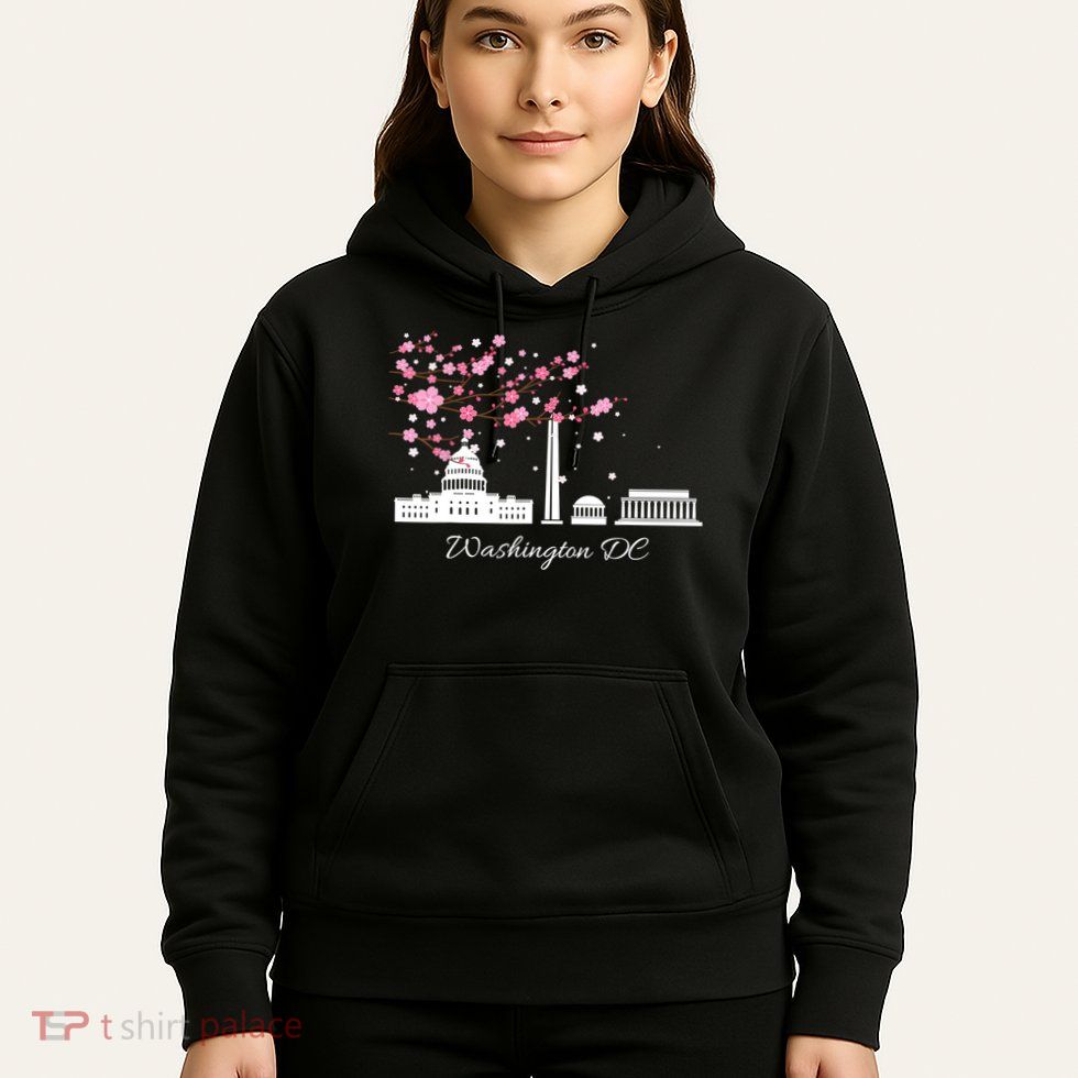 Washington DC Cherry Blossoms Monuments Memorials TShirt Hoodie