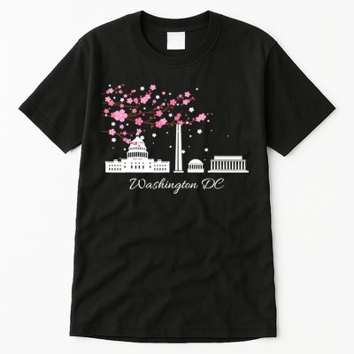 Washington DC Cherry Blossoms Monuments Memorials TShirt Tall T-Shirt
