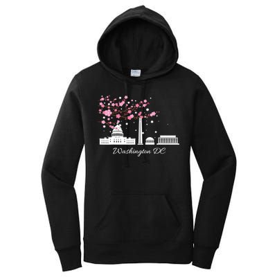 Washington DC Cherry Blossoms Monuments Memorials TShirt Women's Pullover Hoodie