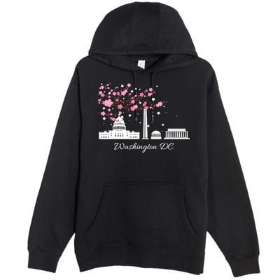 Washington DC Cherry Blossoms Monuments Memorials TShirt Premium Pullover Hoodie