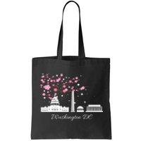 Washington DC Cherry Blossoms Monuments Memorials TShirt Tote Bag