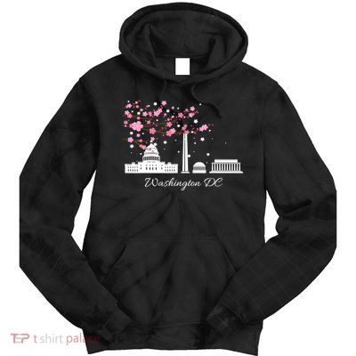 Washington DC Cherry Blossoms Monuments Memorials TShirt Tie Dye Hoodie