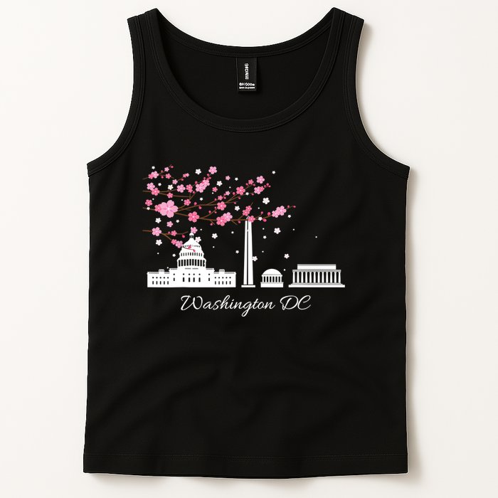 Washington DC Cherry Blossoms Monuments Memorials TShirt Tank Top