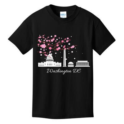 Washington DC Cherry Blossoms Monuments Memorials TShirt Kids T-Shirt