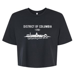 Washington D C Skyline Bella+Canvas Jersey Crop Tee