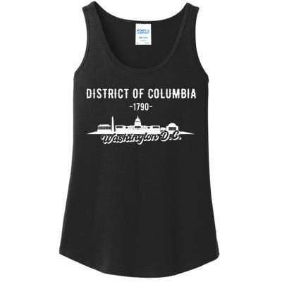 Washington D C Skyline Ladies Essential Tank