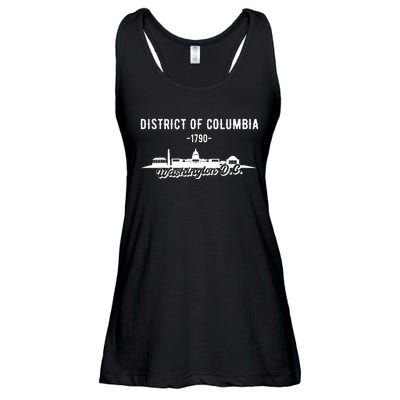 Washington D C Skyline Ladies Essential Flowy Tank