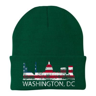 Washington DC Capitol Hill USA Flag Souvenir Design TShirt Knit Cap Winter Beanie